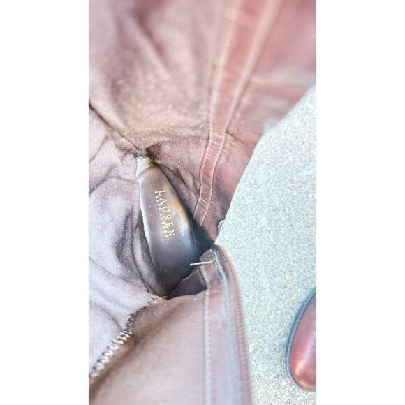 Ralph Lauren Brown Leather Riding Boots Buckle Equestrian Women's Size 6 - Picture 8 of 12